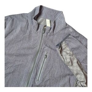 Lululemon Men's Size Small Black Full Zip Jacket Lightweight Reflective Trim